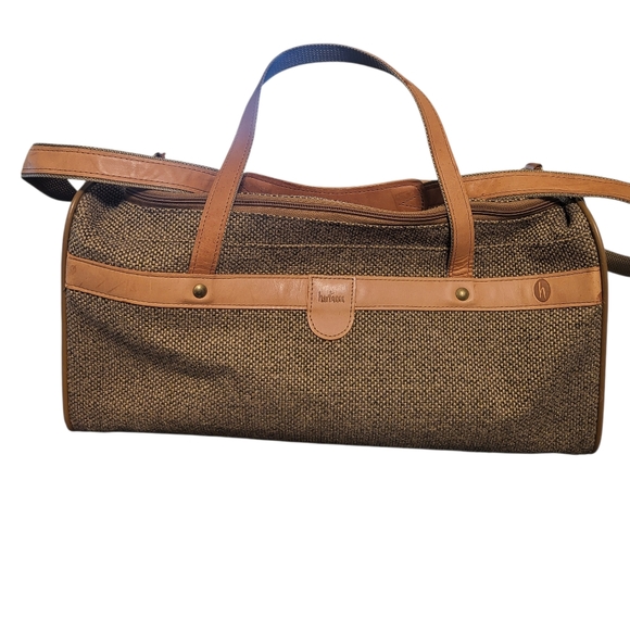 Hartmann Other - Vintage Hartmann Leather & Tweed Duffel Travel Bag 20” Carry-On Luggage
